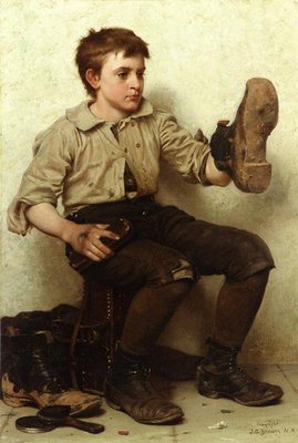 Le Boot Boy, c.188590 John Brown Estampe d'art